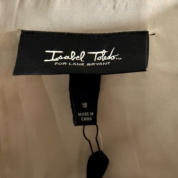 #D1 NWT Isabel Toledo for Lane Bryant Linen Blend Sleeveless Cocktail Dress - Picture 5 of 8